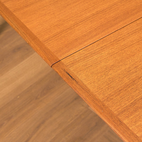 Danish round dining table in teak