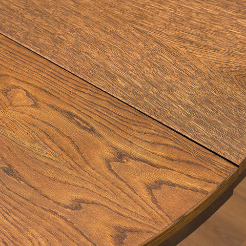 Danish round dining table in oak by Farstrup