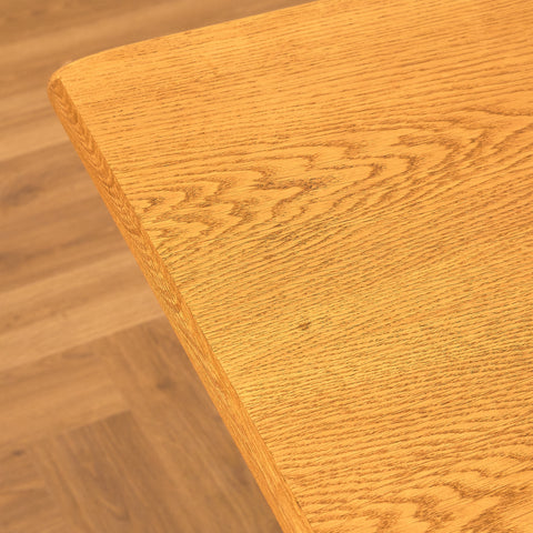 Swedish rectangular dining table in oak, model 'Calmare nyckel' by Carl Malmsten