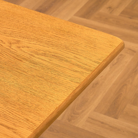 Swedish rectangular dining table in oak, model 'Calmare nyckel' by Carl Malmsten