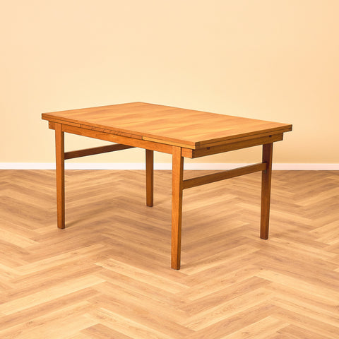 Swedish dining table in teak