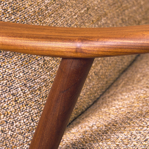 Danish armchair in walnut