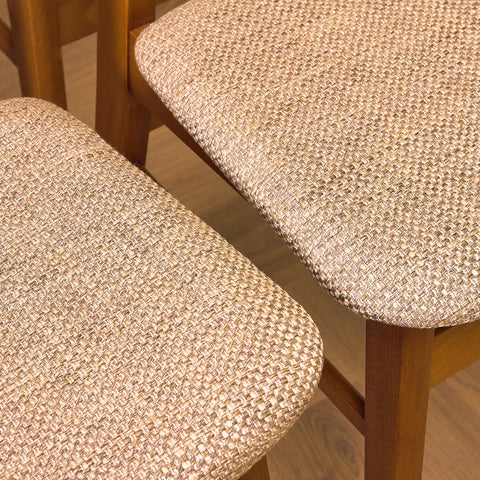 Danish dining chairs in teak & beech by Findahl Møbelfabrik, model 'Møsbol'