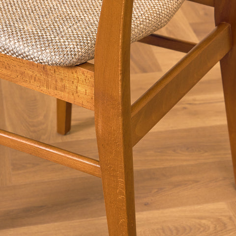 Danish dining chairs in teak & beech by Findahl Møbelfabrik, model 'Møsbol'