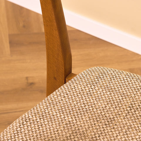 Danish dining chairs in teak & beech by Findahl Møbelfabrik, model 'Møsbol'
