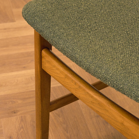 Danish dining chairs in teak & beech by Boltinge Stolefabrik