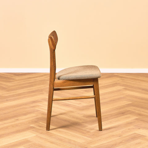 Danish dining chairs in teak & oak by Farstrup