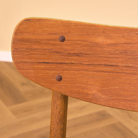 Danish dining chairs in teak & oak by Farstrup