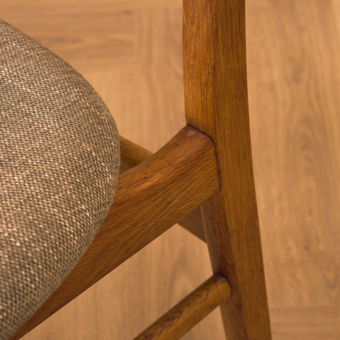 Danish dining chairs in teak & oak by Farstrup