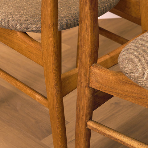 Danish dining chairs in teak & oak by Farstrup