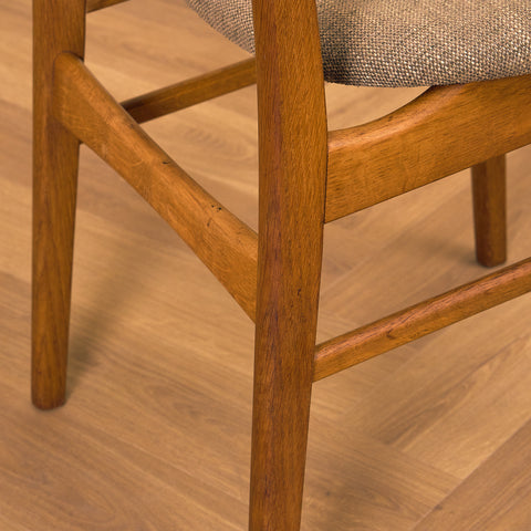 Danish dining chairs in teak & oak by Farstrup