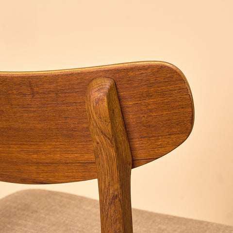 Danish dining chairs in teak & oak by Farstrup