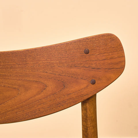 Danish dining chairs in teak & oak by Farstrup