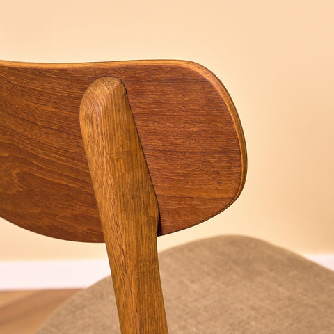 Danish dining chairs in teak & oak by Farstrup