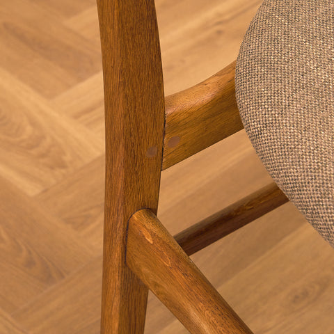 Danish dining chairs in teak & oak by Farstrup