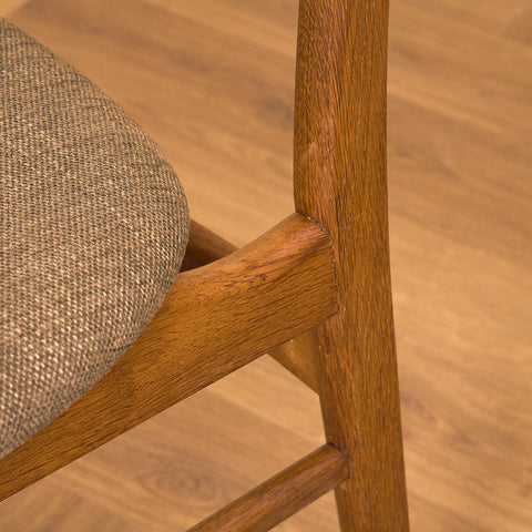Danish dining chairs in teak & oak by Farstrup