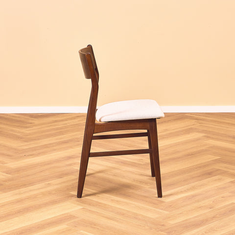 Danish dining chairs in teak & beech