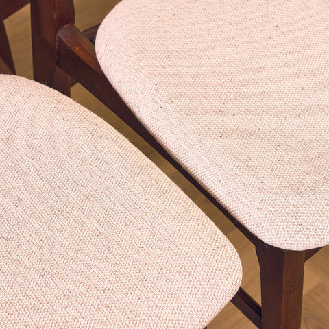 Danish dining chairs in teak & beech