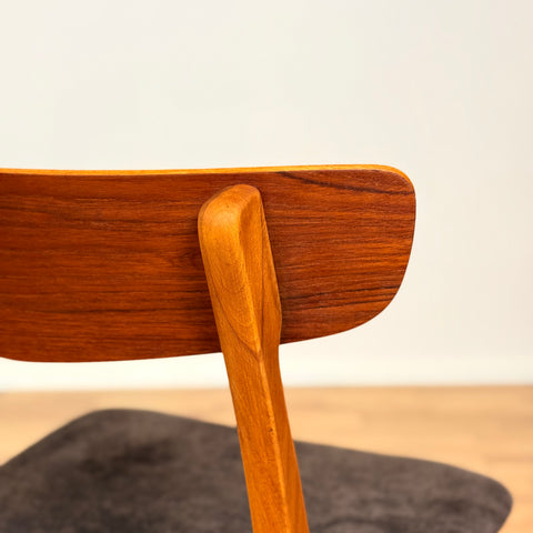 Danish dining chairs in teak & beech by Findahl Mobelfabrik