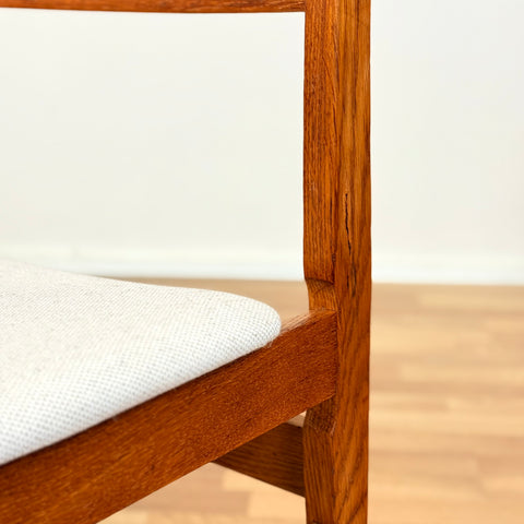 Danish dining chairs in oak