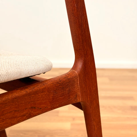 Set of 4 dining chairs in teak by P. E. Jorgensen, 1950s-60s, Denmark