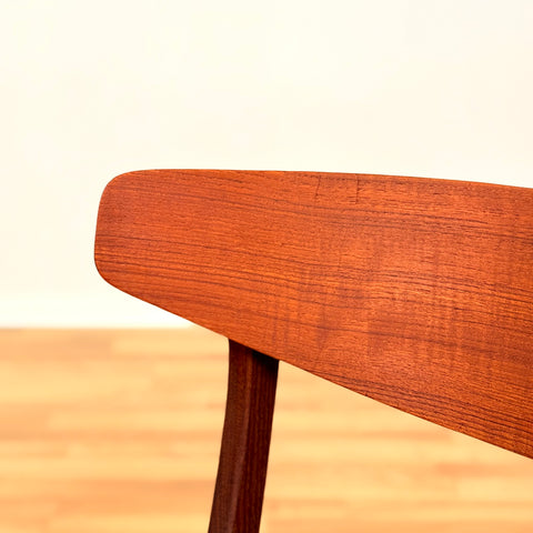 Danish set of 6 dining chairs in teak