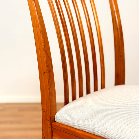 Swedish dining chairs in walnut by Svante Skogh