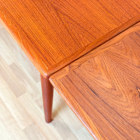 Danish rectangular dining table in teak by Omann Jun møbelfabrik a/s