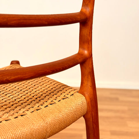 Danish dining chairs in teak by Niels O. Moller