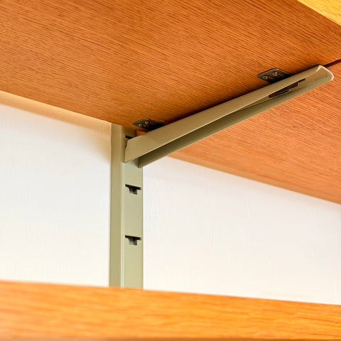 Swedish "Pira" shelving system in oak