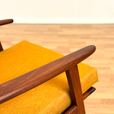 Danish armchair in solid walnut