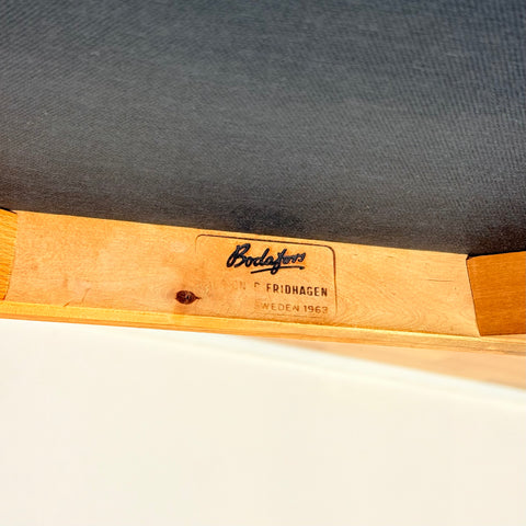 Swedish dining chairs in teak by Bertil Fridhagen for Bodafors