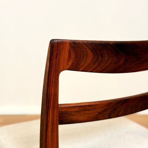 Swedish dining chairs in Santos rosewood by Troeds