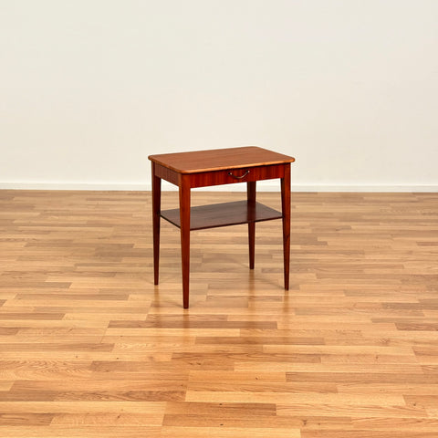 Side table in mahogany by Björkås Möbelfabrik, Nässjö, Sweden, 1950s-60s
