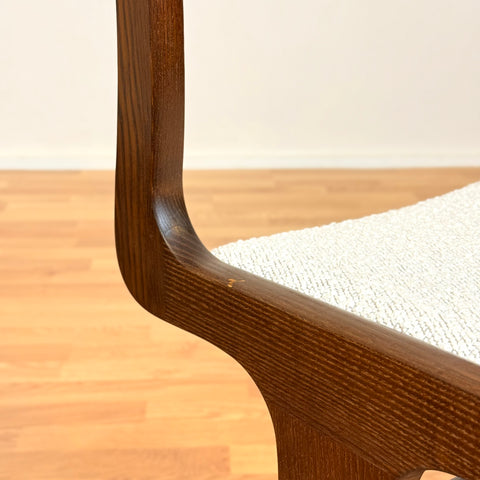 Danish set of 4 dining chairs in stained teak