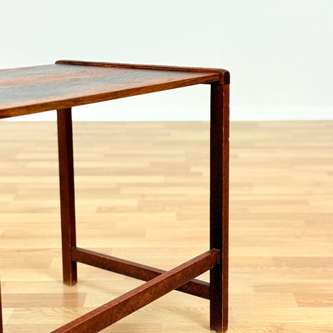 Danish side table in Santos rosewood
