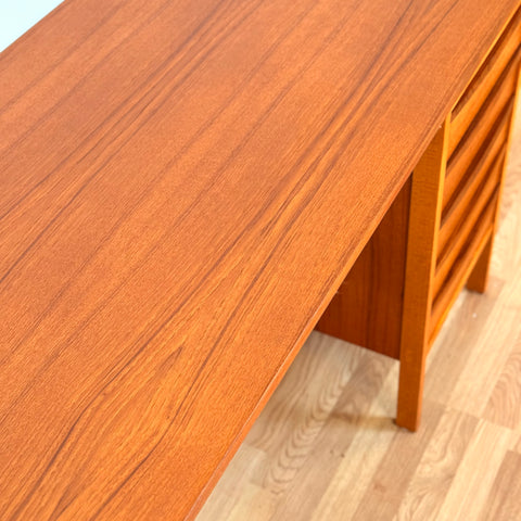 Swedish writing desk in teak, 1960s-70s