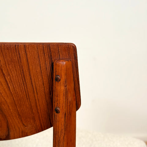 Set of 4 dining chairs in teak by Sorø Stolefabrik, 1950s-60s, Denmark
