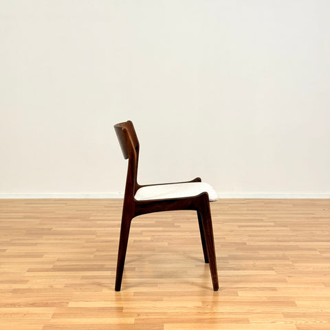 Danish dining chairs in teak by Sorø Stolefabrik