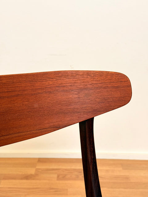 Set of 8 dining chairs in teak, 1950s-60s, Denmark