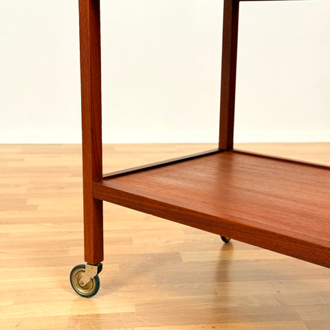 Danish serving trolley in teak