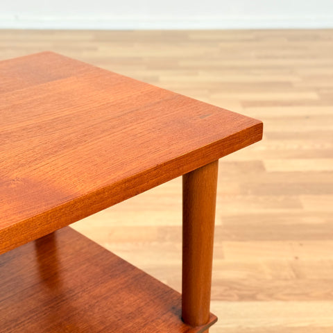 Danish side table in teak & beech