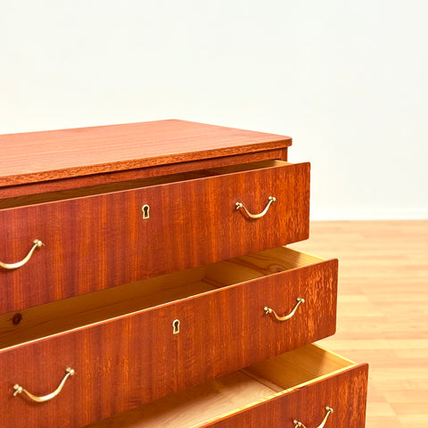 Swedish chest of drawers in mahogany by IKEA, "Alice"