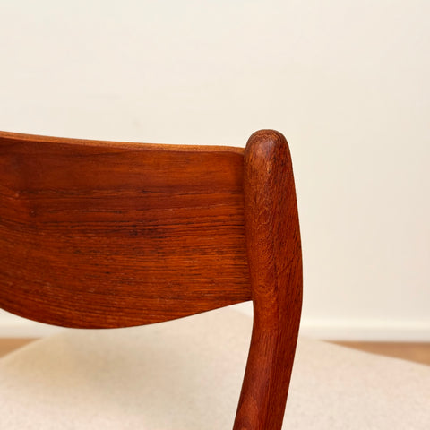 Set of 4 dining chairs in teak by P. E. Jorgensen, 1950s-60s, Denmark