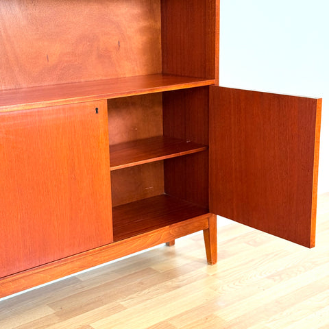 Swedish bookshelf in teak & mahogany