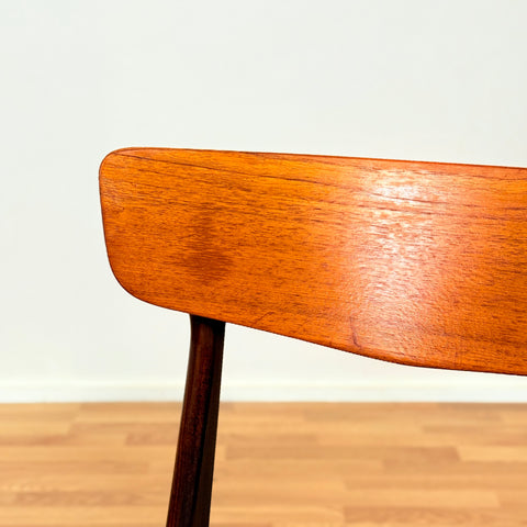 Danish set of 6 dining chairs in teak by Schiønning & Elgaard