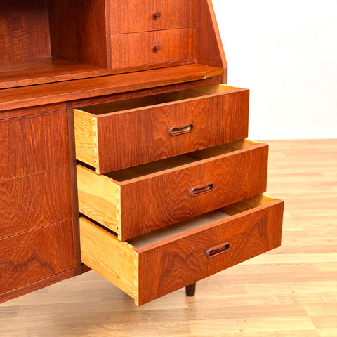 Danish secretary desk in teak
