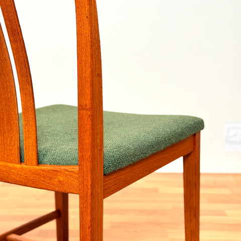 Swedish dining chairs in teak by AB Linde Nilsson, Lammhult