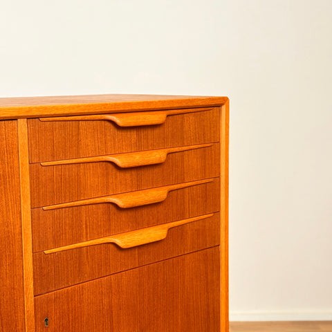 Swedish highboard in teak & oak "Reno" by B.Fridhagen