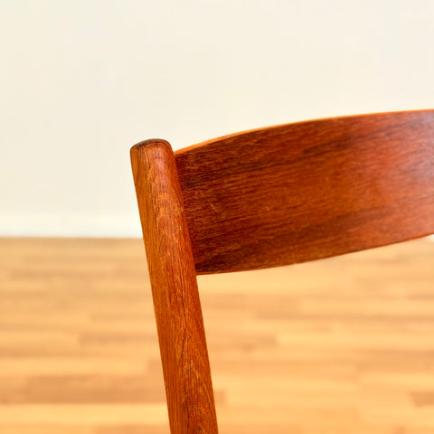 Swedish set of 4 dining chairs in teak & oak by DUX
